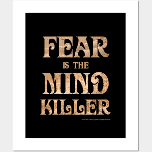 Fear Is The Mind Killer Classic Vintage Dune Quote Posters and Art